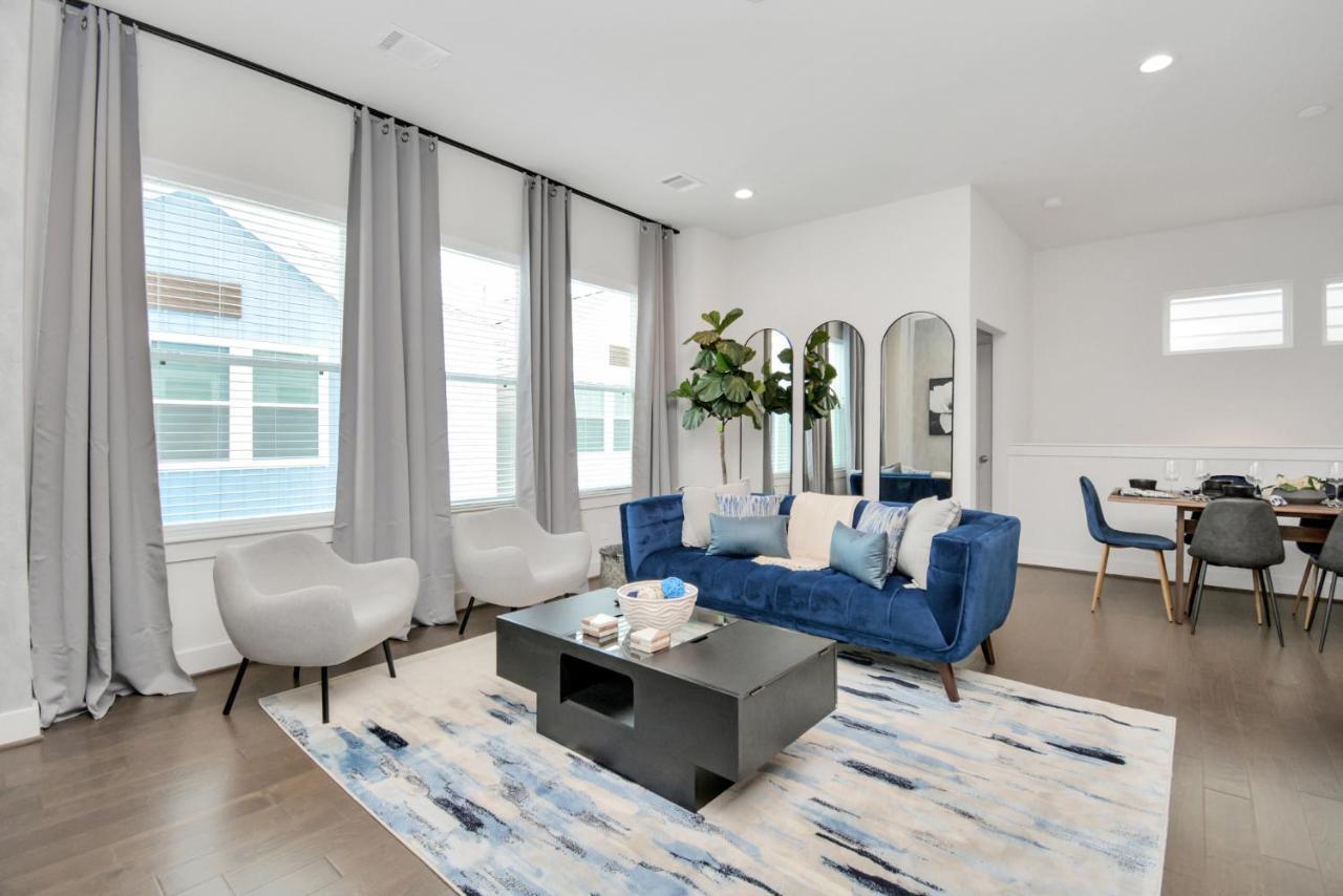 Casa Azure - New Modern 3 Bedroom Med Center, Nrg, Uh Houston Kültér fotó