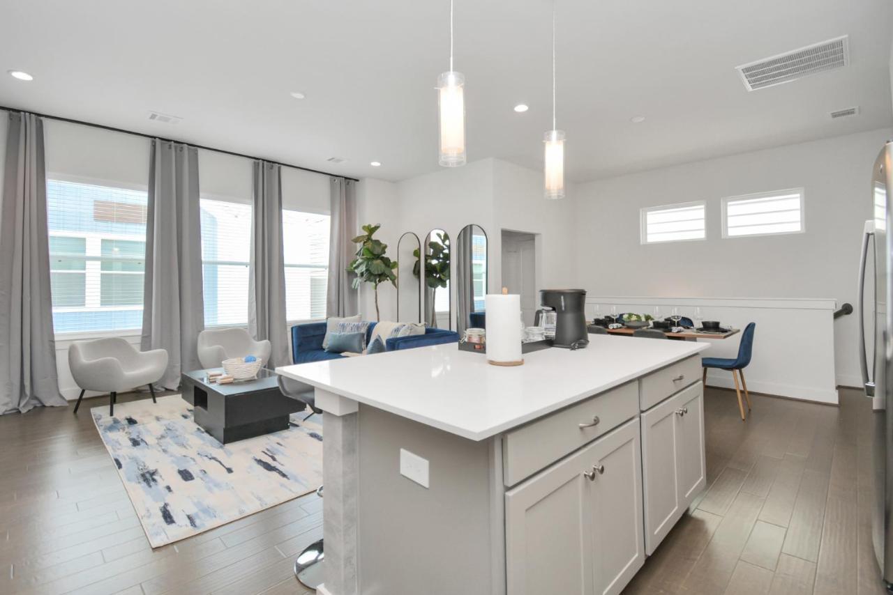 Casa Azure - New Modern 3 Bedroom Med Center, Nrg, Uh Houston Kültér fotó
